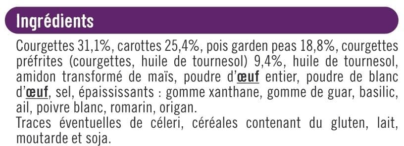 U Palets de légumes courgette, petits légumes 300g packshot