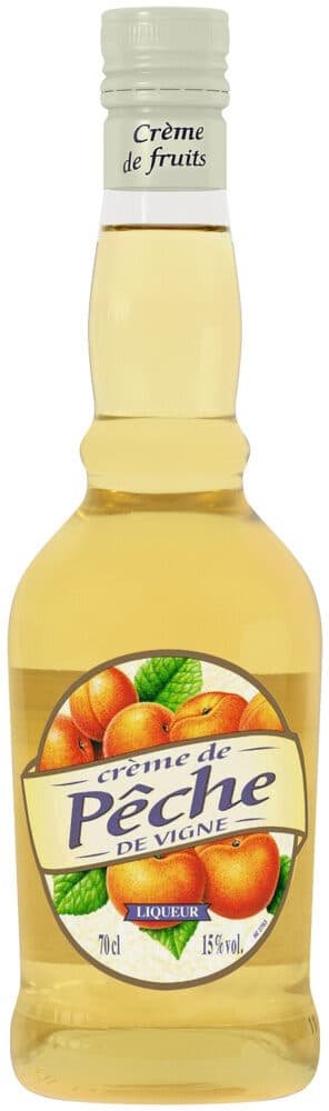 U Crème de pêche de vigne, 15°, bouteille de 70cl packshot