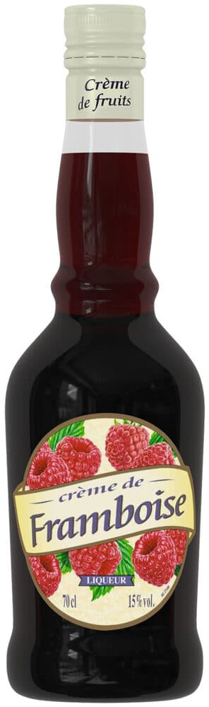 U Crème de framboise, 15°, bouteille de 70cl packshot