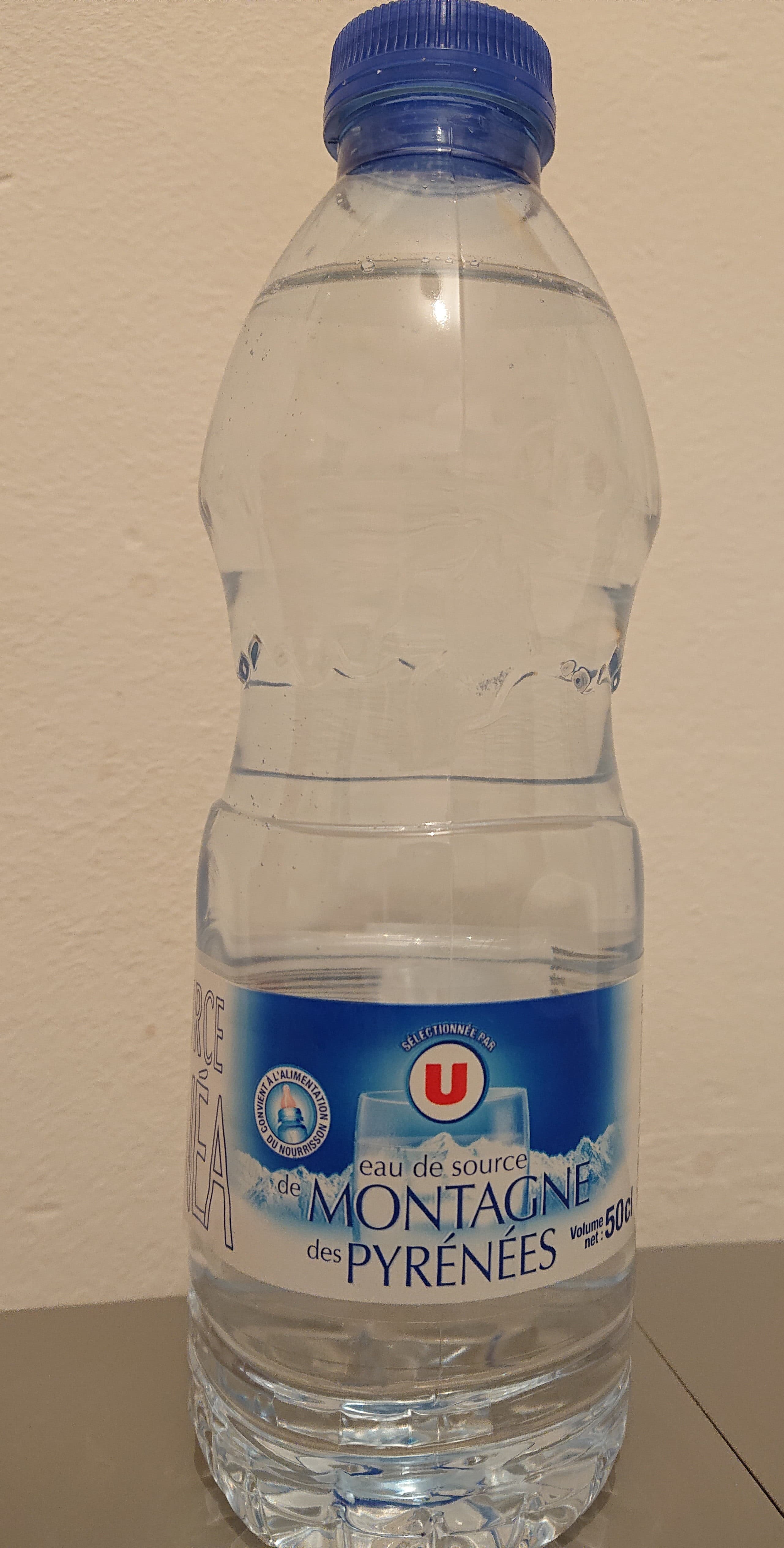 Selection U Eau de source de montagne des Pyrénées packshot