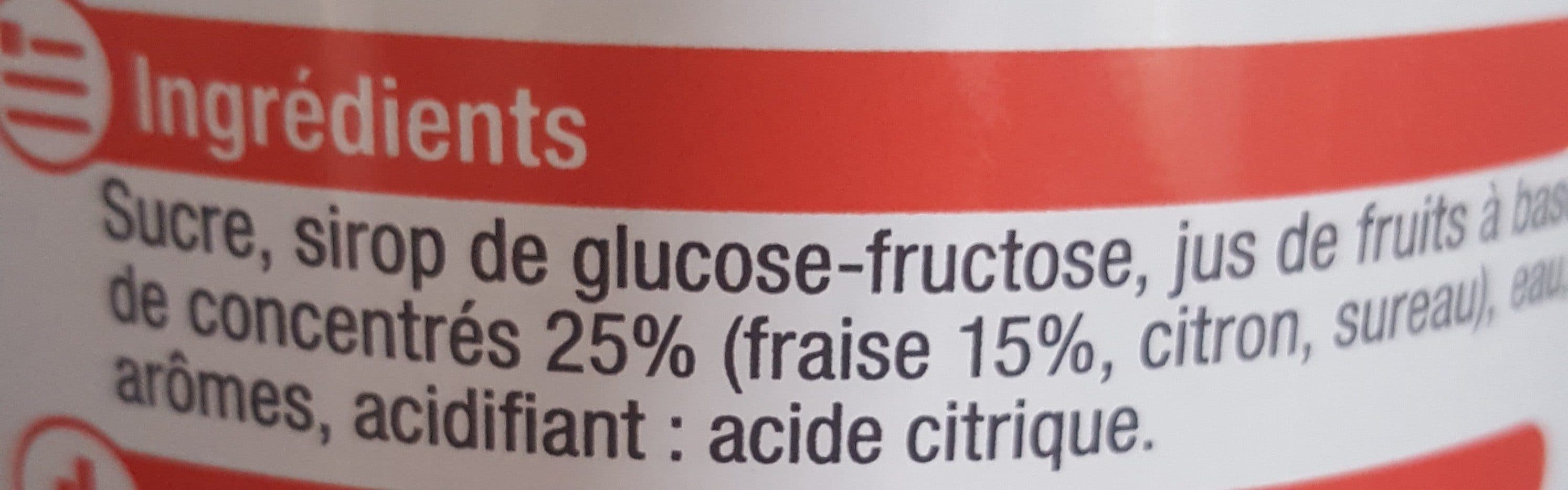 U Sirop de fraise packshot