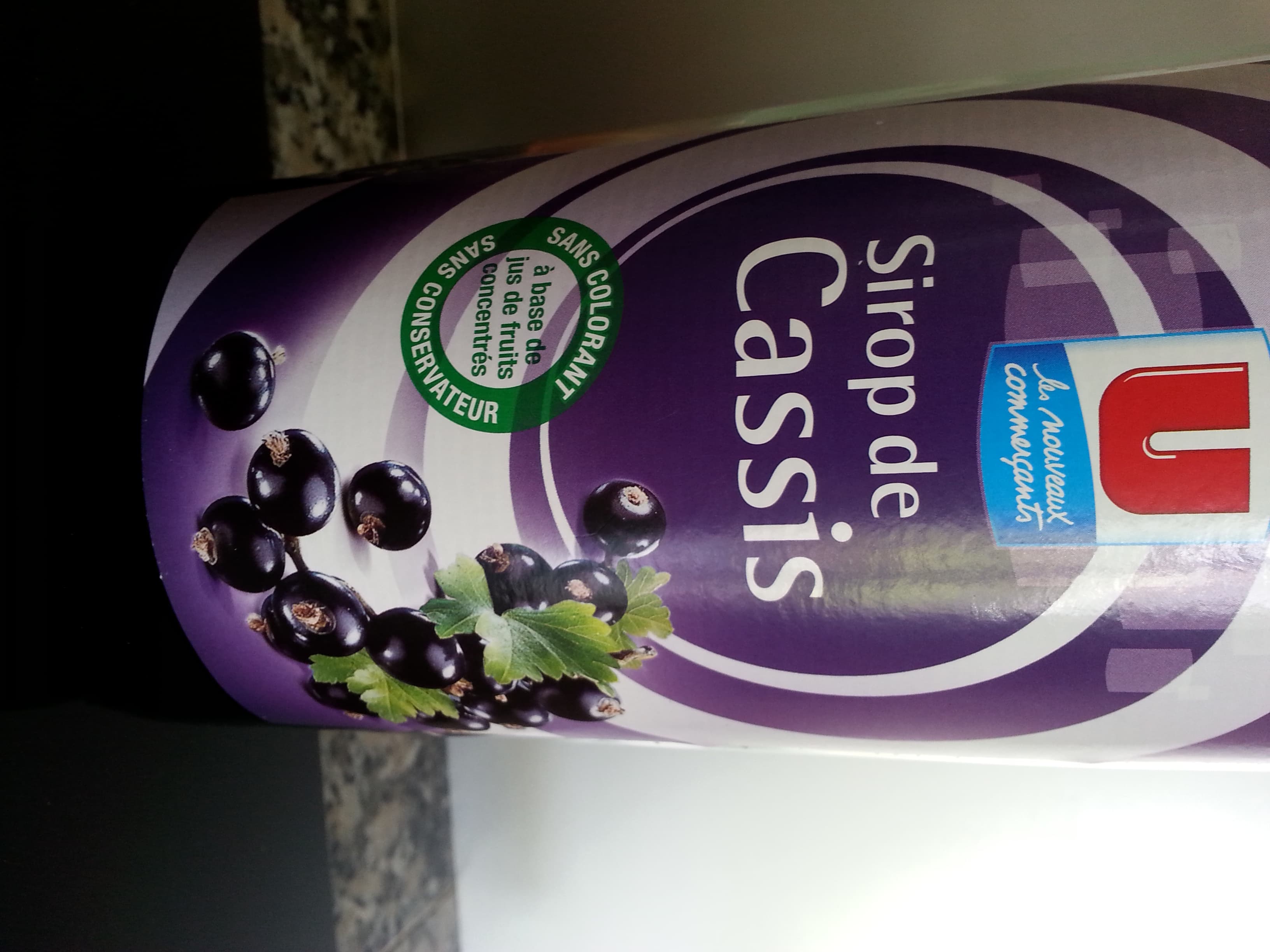 U Sirop de cassis packshot