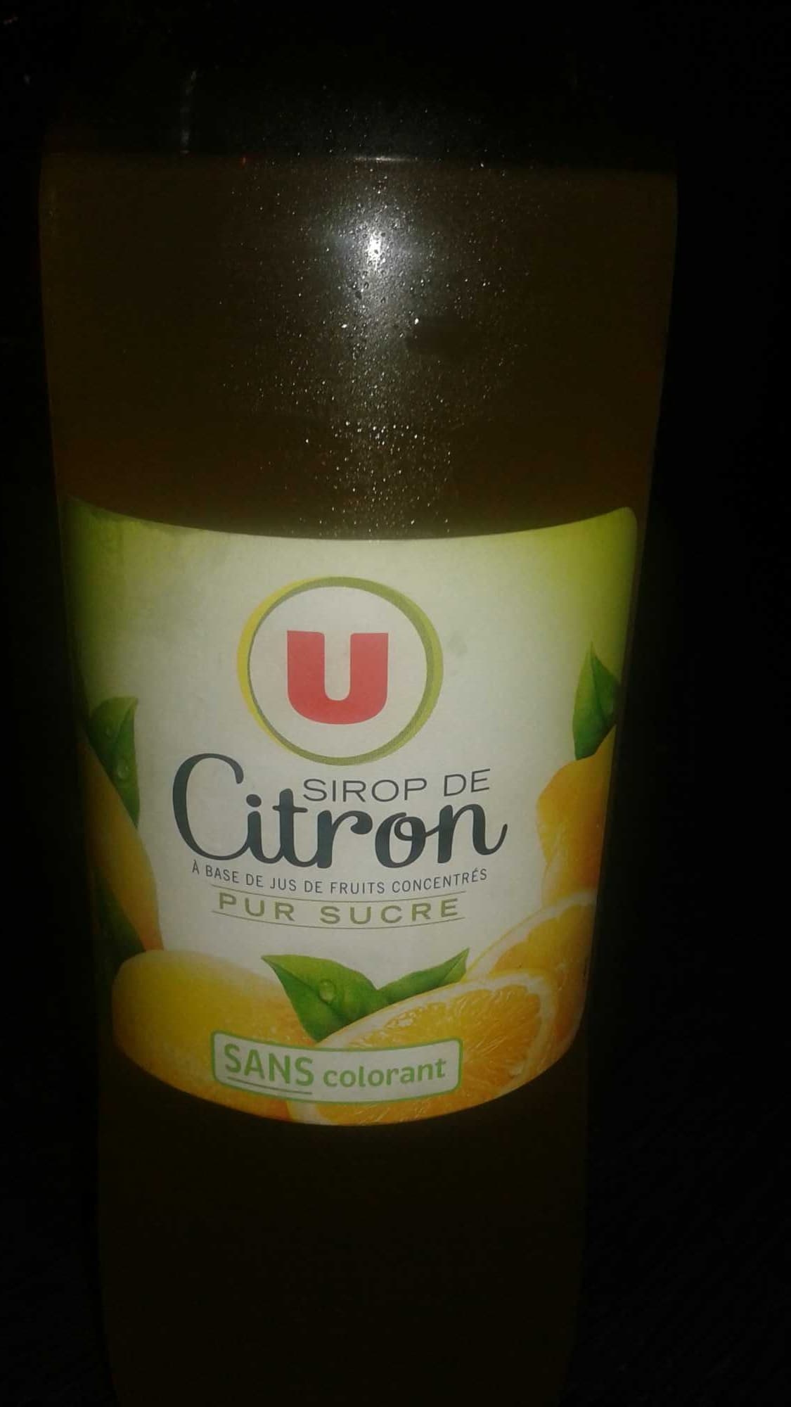 U Sirop de citron packshot