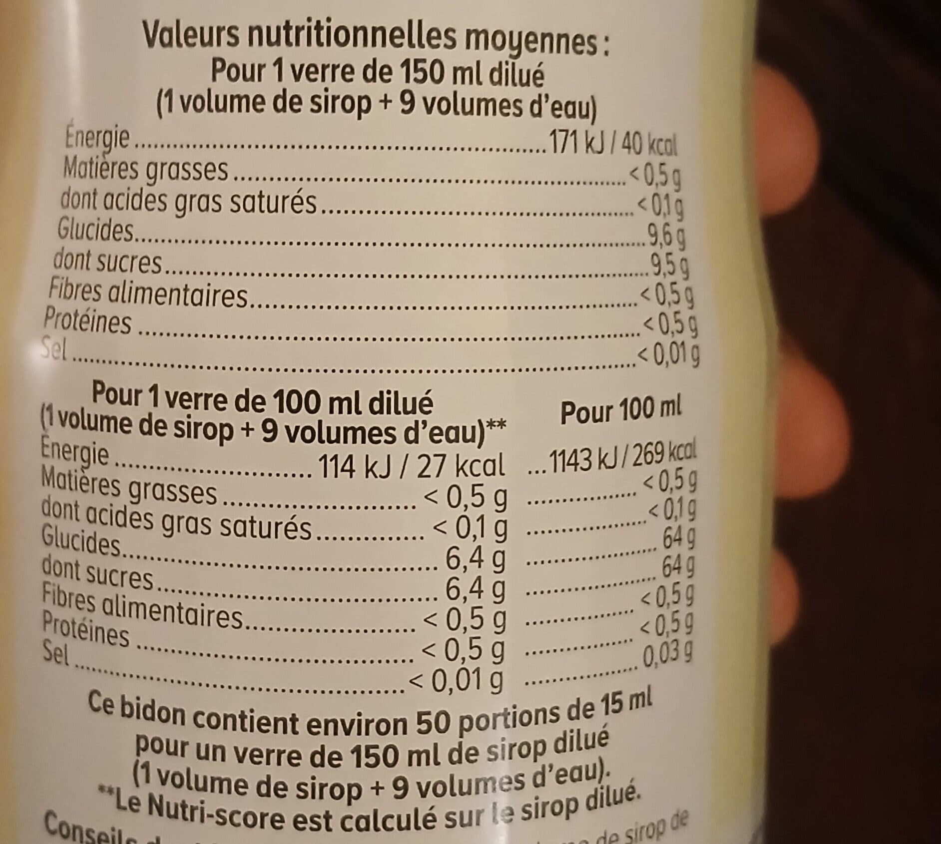 U Sirop de citron packshot
