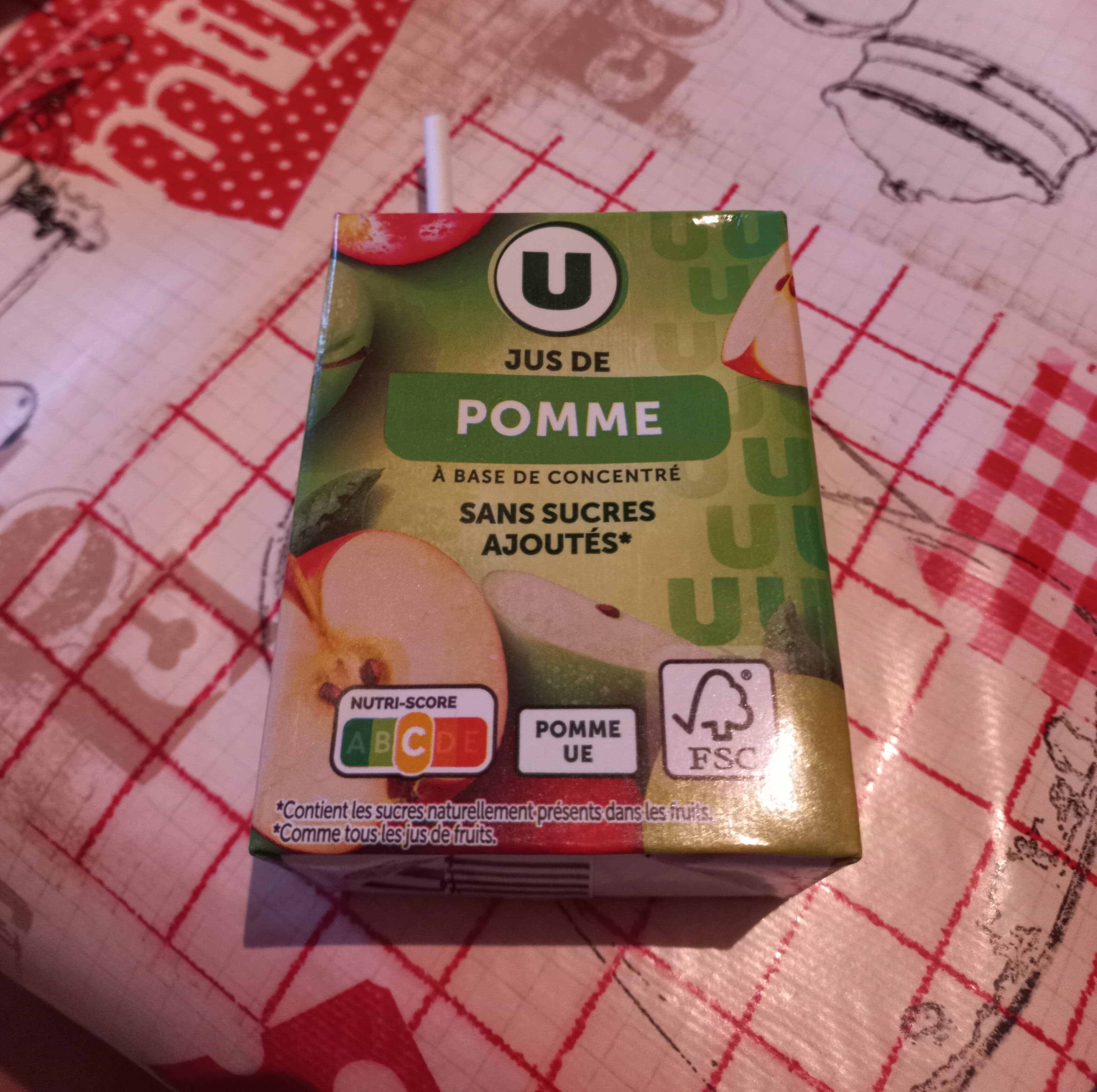 U Jus de Pomme U packshot