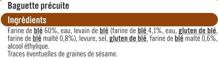U Baguette précuite sur four à pierre 250g packshot