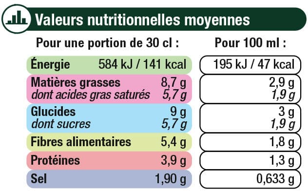 U Velouté de légumes et fromage fondu aromatisé packshot