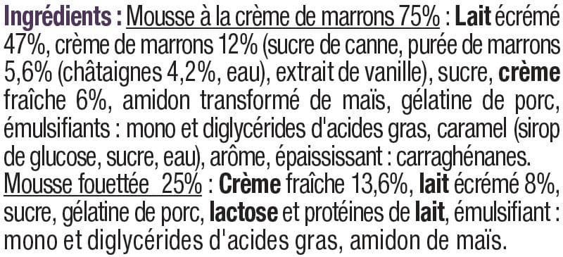 U Mousse liégeoise à la crème de marron packshot