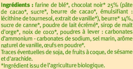 U Sablés pur beurre nappés chocolat noir packshot