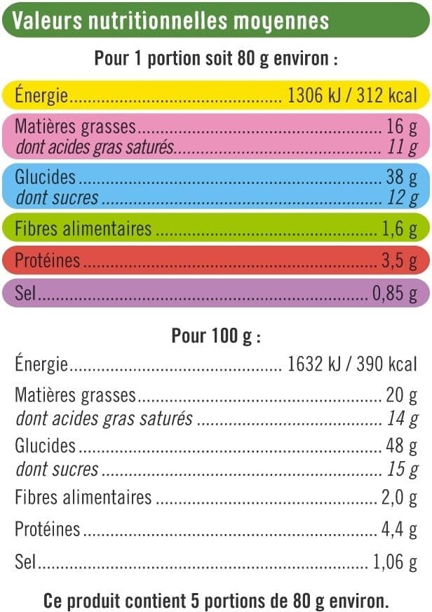 U Galette des rois fourrée à la pomme 4/6 parts, 400g packshot