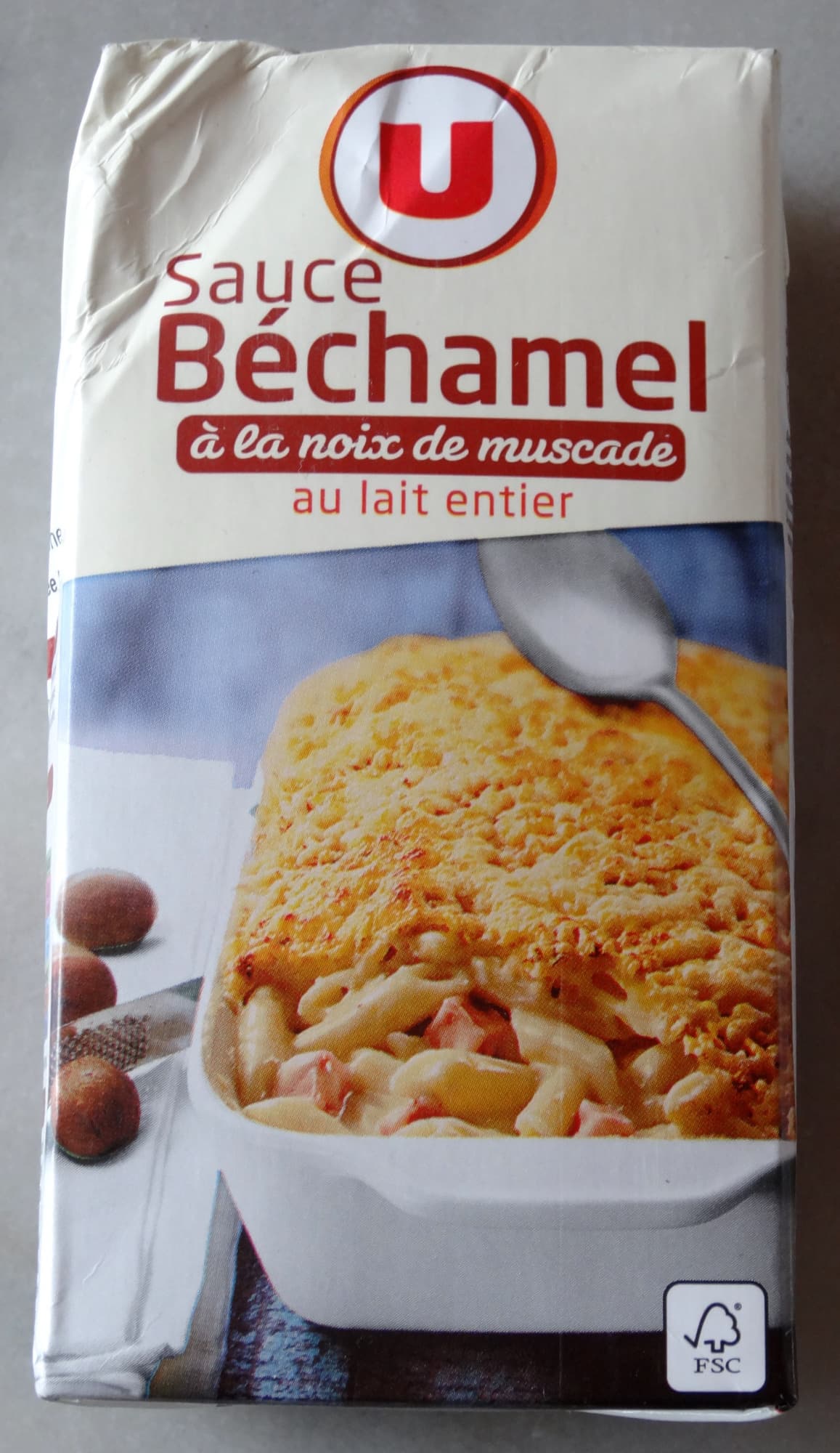 U Sauce Béchamel à la noix de muscade au lait entier packshot