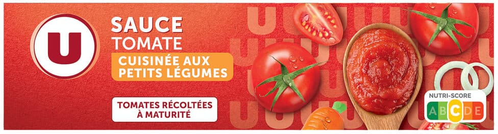 U Sauce tomate petits légumes tube de 180g packshot
