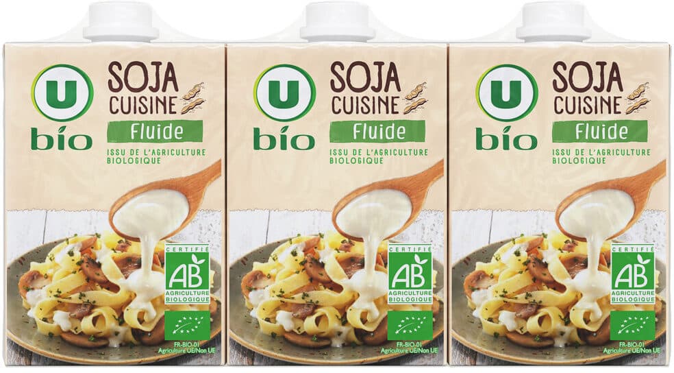 U Soja cuisine fluide , 3x20cl packshot