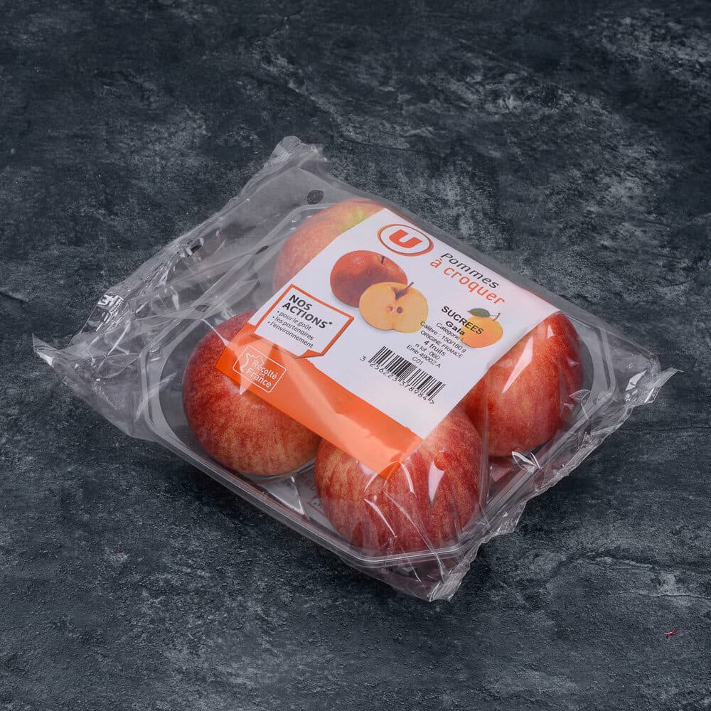 U Pomme Gala - calibre 150/180 - Catégorie 1 - Barquette 4 pièces packshot