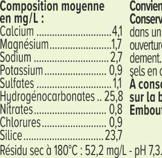 U Eau de source des montagnes d'Auvergne 6x50cl packshot