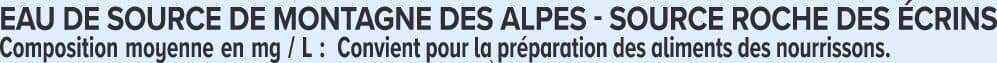 U Eau de source de montagne 6 bouteilles bouchon sport de 75cl packshot