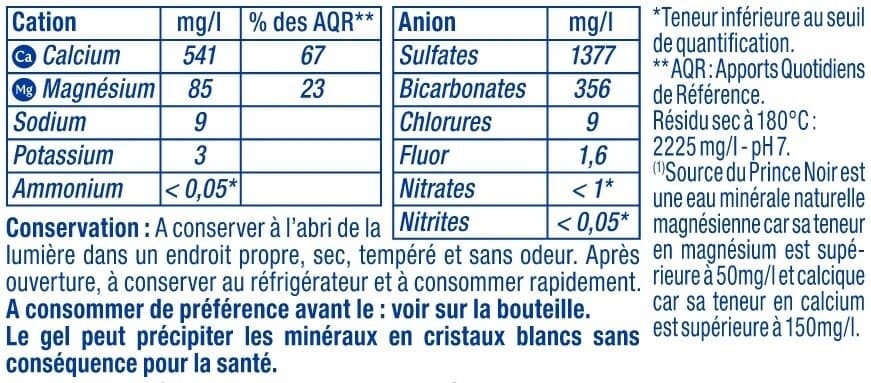 Source des pins Eau Minérale Naturelle packshot