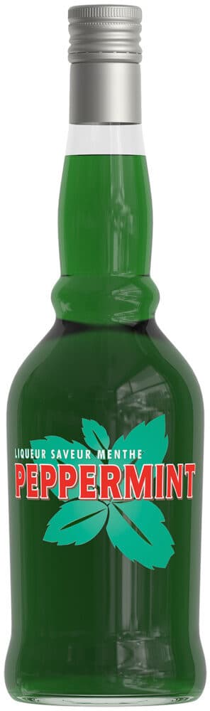 U Liqueur de menthe peppermint, 15°, bouteille de 70cl packshot