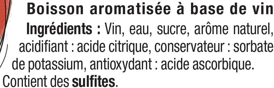 U Boisson aromatisée à base de vin saveur pêche 7,5% vol. 75cl packshot