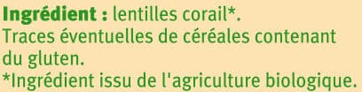 U Lentilles corail, paquet de 500g packshot