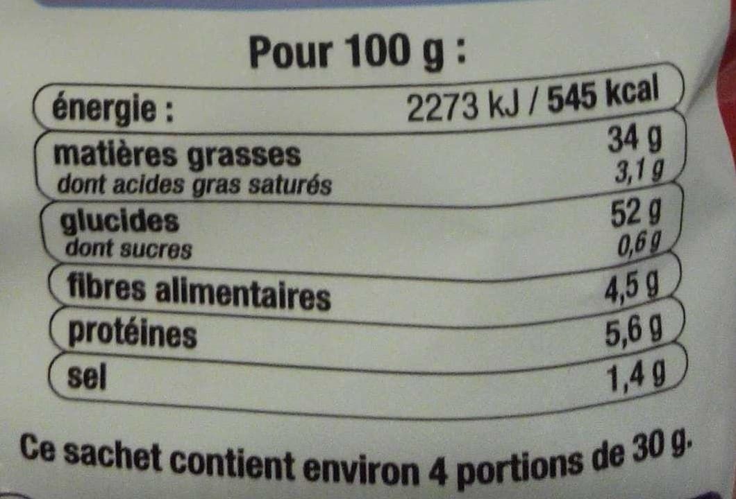 U Chips saveur vinaigre packshot
