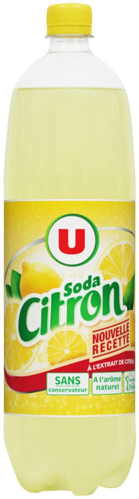U Soda saveur citron packshot