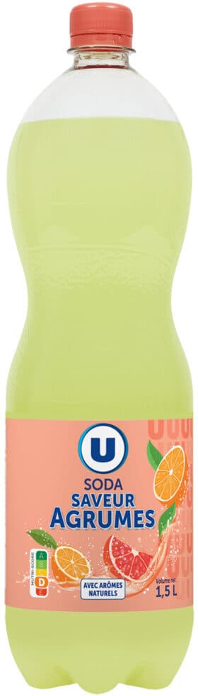 U Soda saveur agrumes, 1,5l packshot