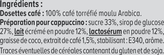 U Café dosettes CAPPUCCINO PUR ARABICA - x16 packshot