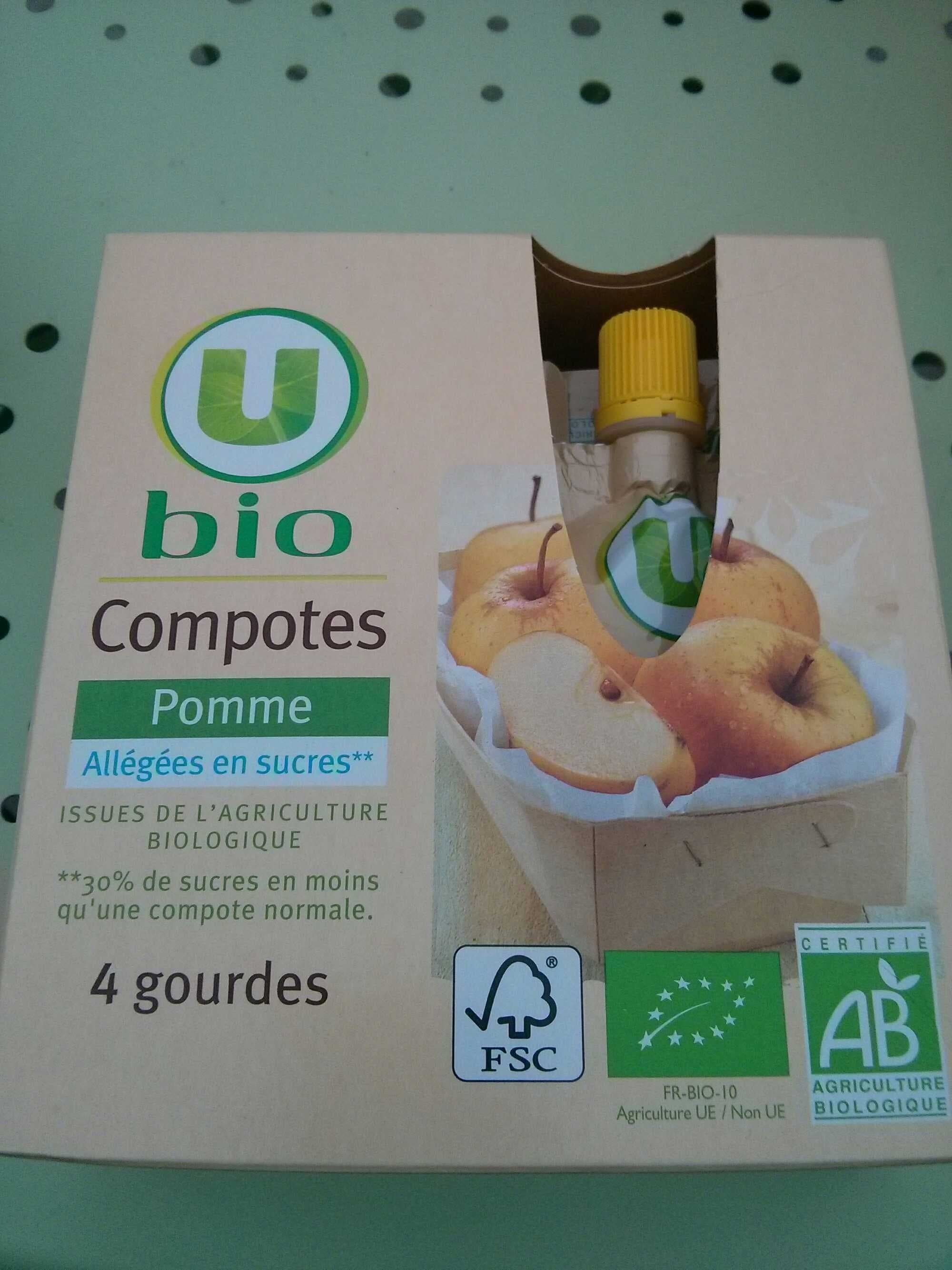 U bio Compotes Pommes packshot