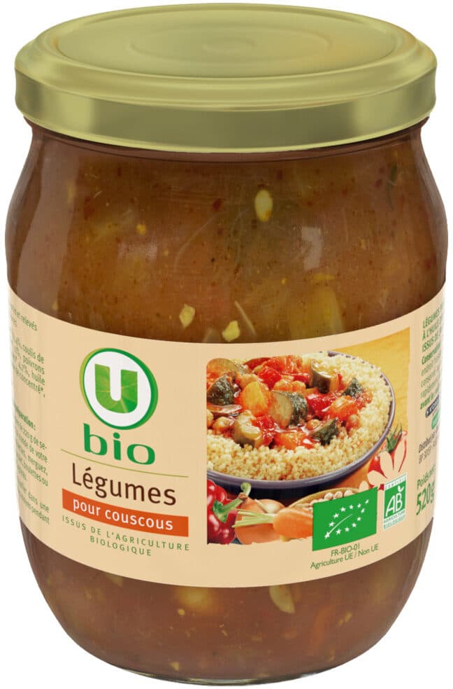 U Légumes pour couscous - Bocal 520g packshot