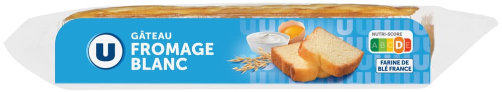 U Barre pâtissière au fromage blanc 500g packshot