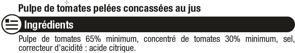 U Pulpe de Tomates spécial mijotés finement concassé paquet de 390g packshot