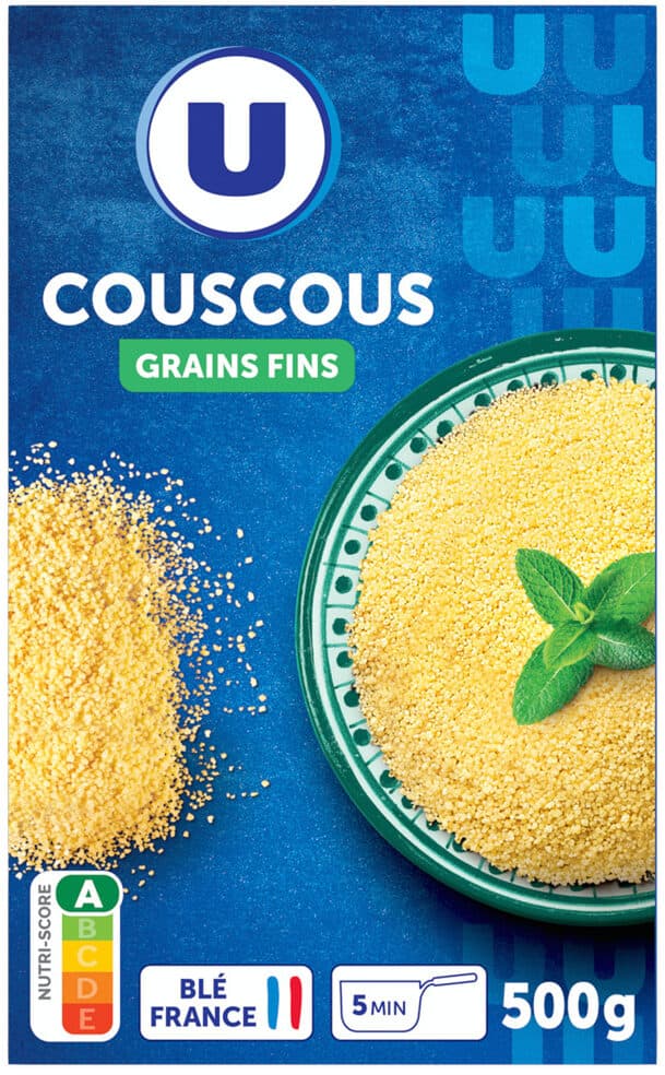 U Couscous grains fins étui de 500g packshot