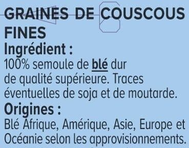 U Couscous grains fins étui de 500g packshot