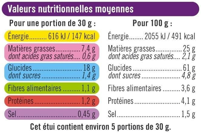 U Tuiles goût épicé paquet de 170g packshot