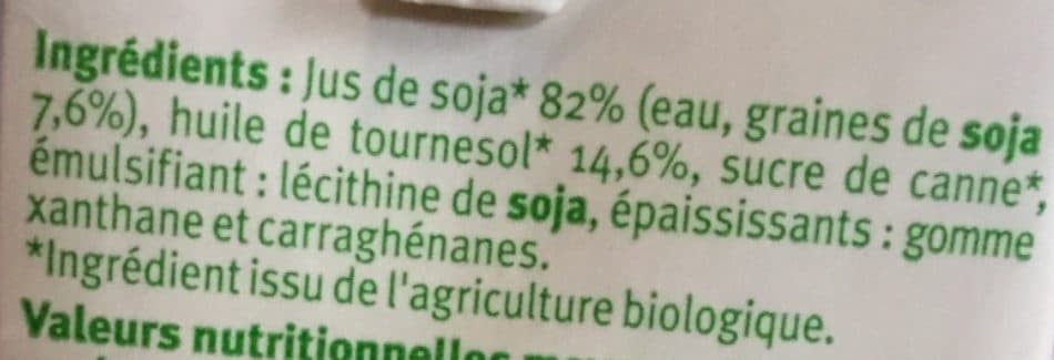 U Bio Soja cuisine packshot