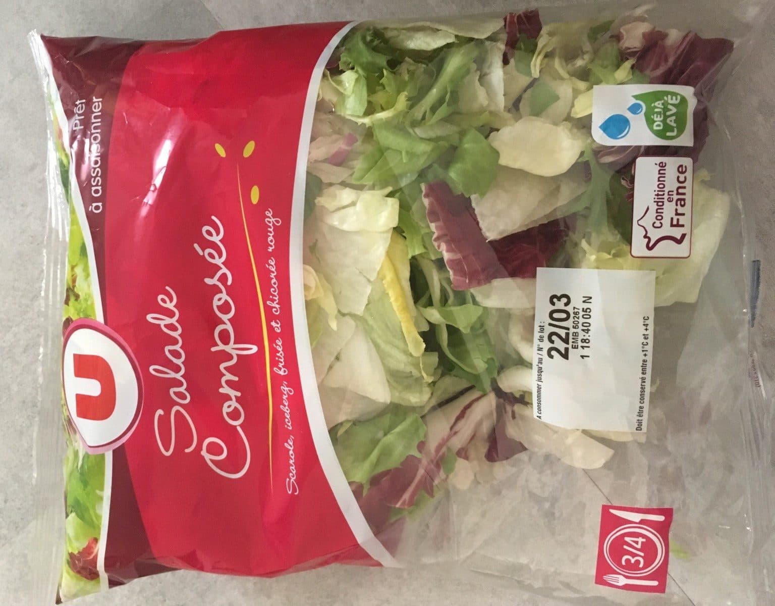 U Salade composée(iceberg,scarole,frisée,chicorée rouge) packshot