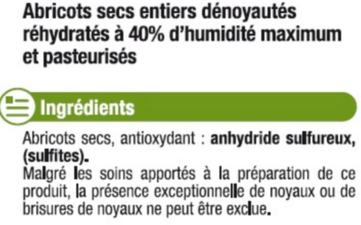 U Abricot moelleux - Sachet 250g packshot