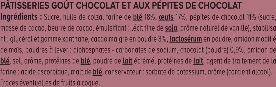 U Muffins goût chocolat et aux pépites de chocolat, x4 300g packshot