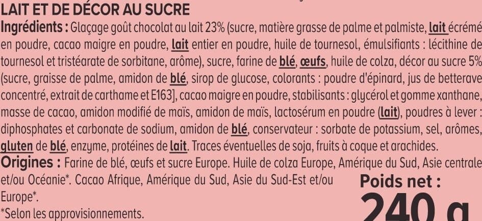 U Cupcakes chocolat nappé chocolat paquet de 240g packshot