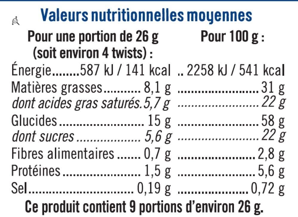 U Twist pur beurre packshot