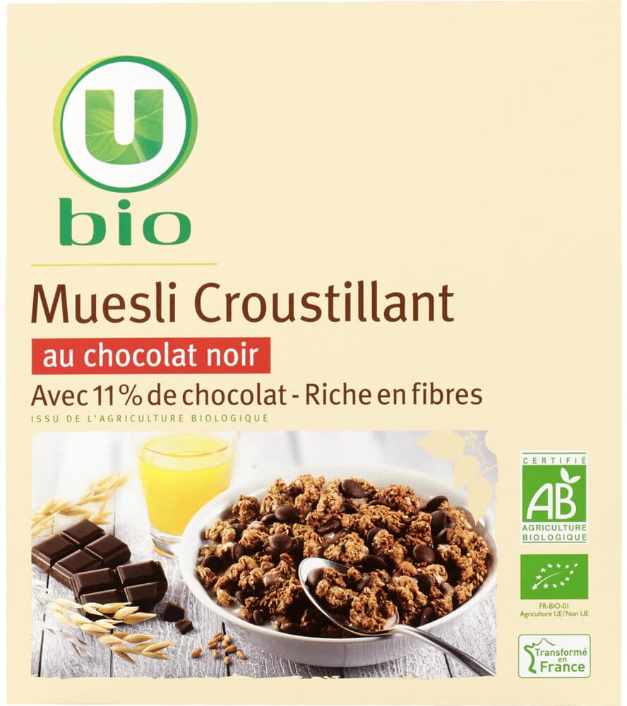 U Muesli croustillant au chocolat packshot