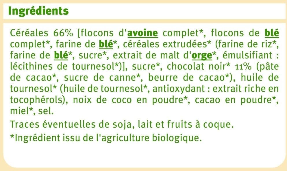 U Muesli croustillant au chocolat packshot