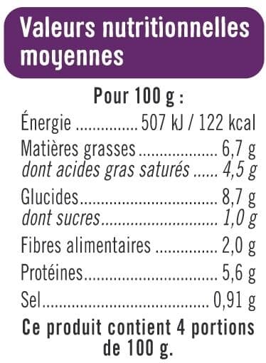 U Mini gratin de pommes de terre aux cèpes 4x100g packshot