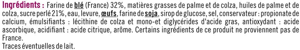 U Gaufres liégeoises perles de sucre packshot