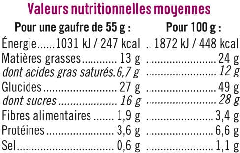 U Gaufres liégeoises perles de sucre packshot