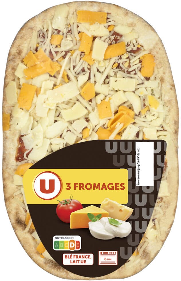 U Pizza aux 3 fromages, 200g packshot