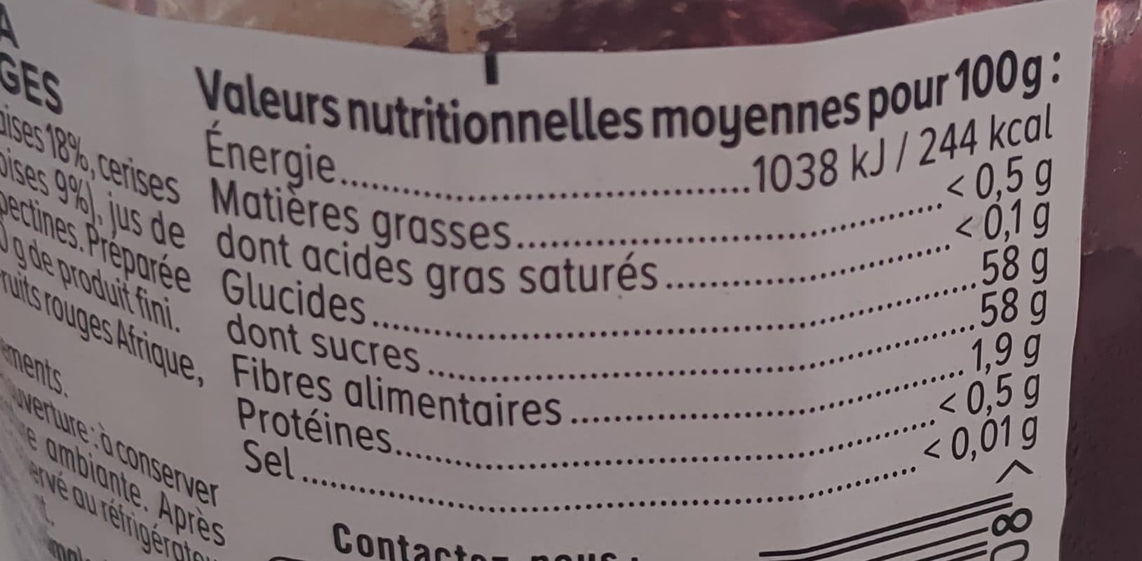 U Confiture extra 4 fruits pot de 370g packshot