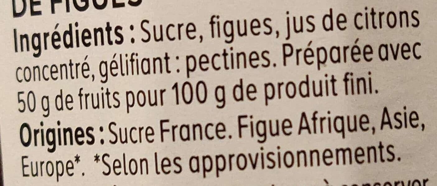 U Confiture extra de figue pot de 370g packshot