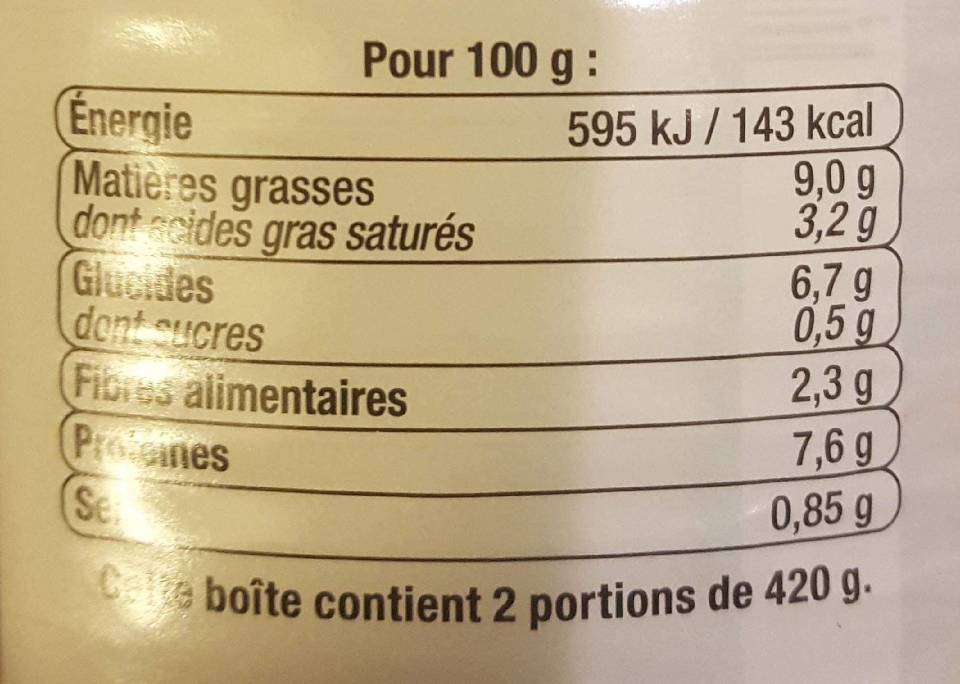 U Saucisses de Toulouse aux lentilles U, boîte de 4/4 packshot